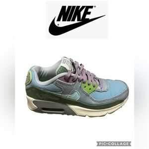 Nike Air Max 90 SE "Sun Club - Worn Blue Treeline" sneaker.